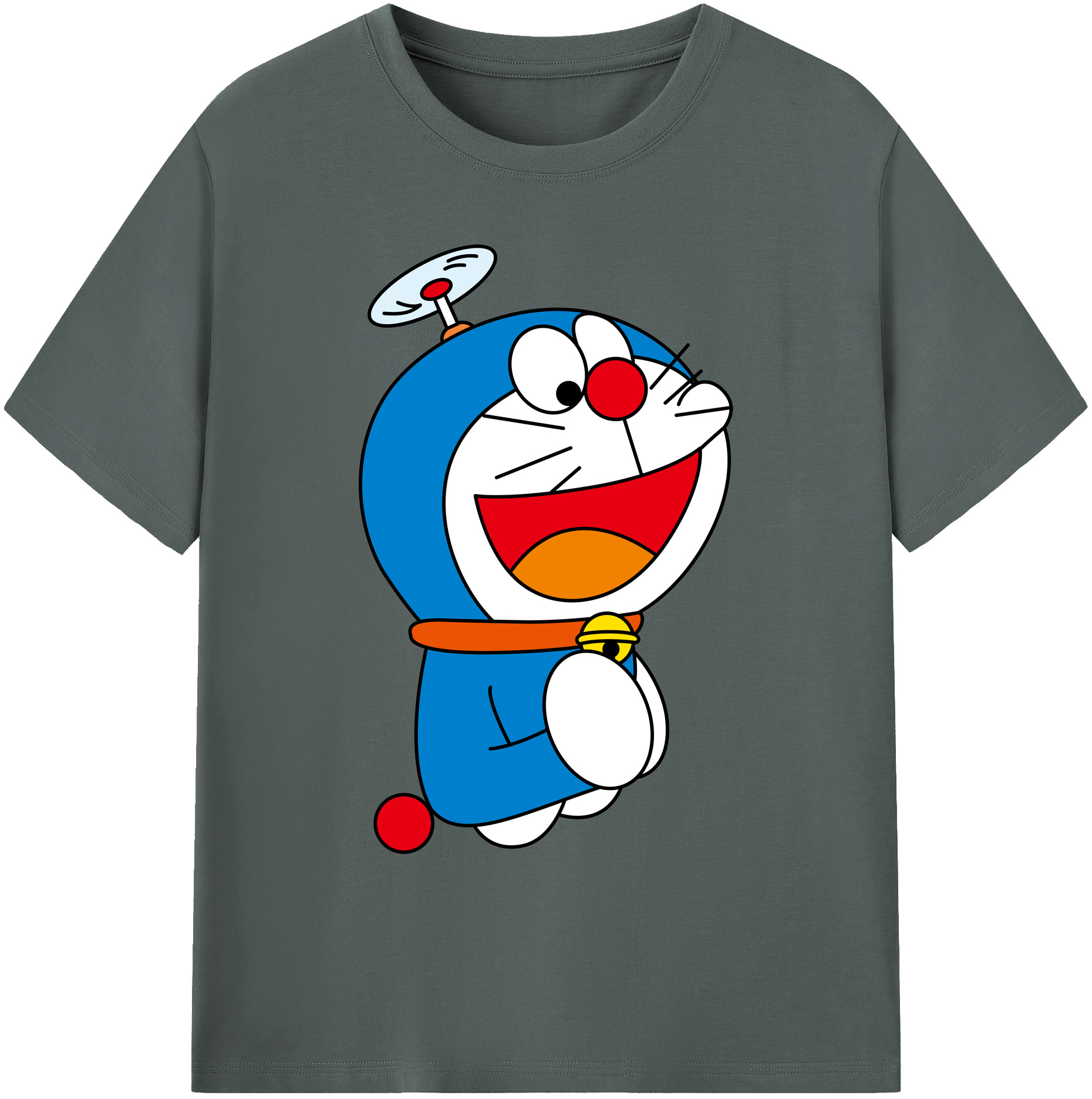 （画像用） ドラえもん Doraemon 綿100％ メンズ半袖Tシャツ｜肌触りやわらか＆通気性